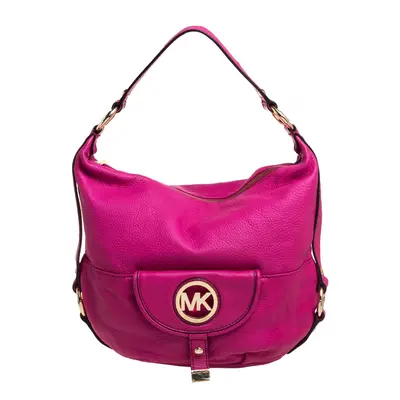 MICHAEL Michael Kors Fuchsia Leather Fulton Hobo