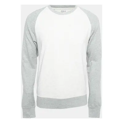 Polo Ralph Lauren Light Grey Cotton Crew Neck Long Sleeve T-Shirt