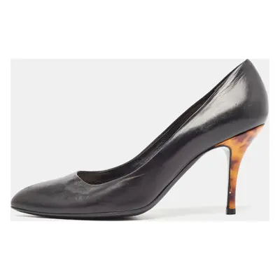 Gucci Black Leather Pointed Toe Pumps Size