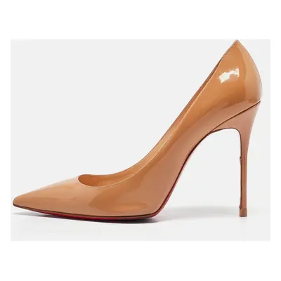 Christian Louboutin Beige Patent Leather Kate Pumps Size