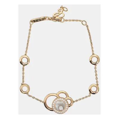 Chopard 18K Rose Gold and DiamondHappy Dreams Bracelet