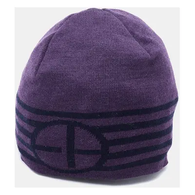 Emporio Armani Purple Striped Wool Beanie cm