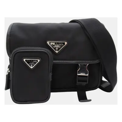 Prada Black Nylon Shoulder Bag