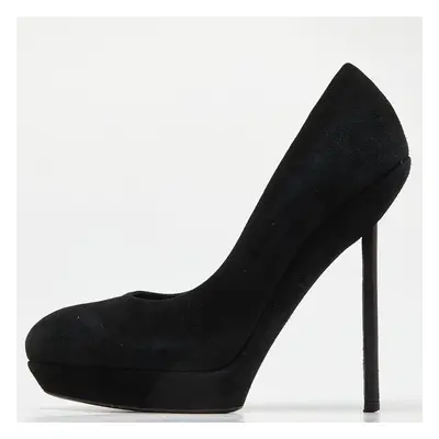 Saint Laurent Black Suede Janis Pumps Size