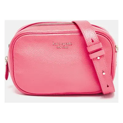 Kate Spade Hot Pink Leather Camera Crossbody Bag