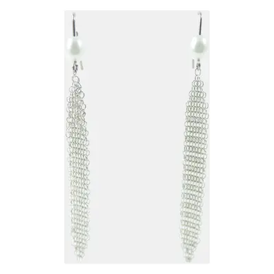 Tiffany & Co. Silver Elsa Peretti Mesh Tassel Earrings