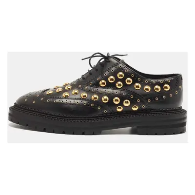 Burberry Black Brogue Leather Deardown Derby Size