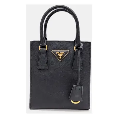 Prada Black Saffiano Leather Lux Crossbody Bag