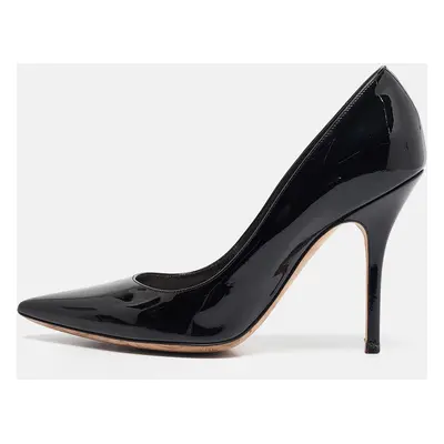 Dior Black Patent Leather Pointed Toe Pumps Size