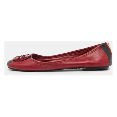 Tory Burch Red Leather Ballet Flats Size 37.5