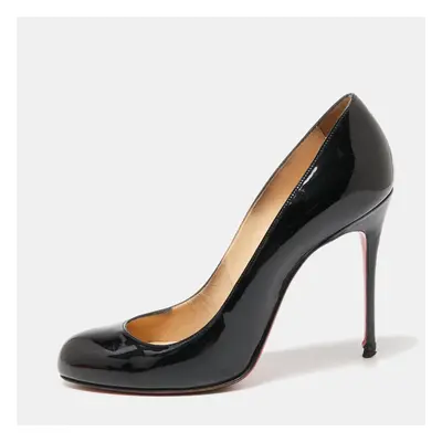 Christian Louboutin Black Patent Leather Fifi Pumps Size 38.5