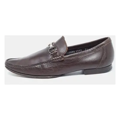 Dolce & Gabbana Brown Leather Penny Loafers Size 39.5