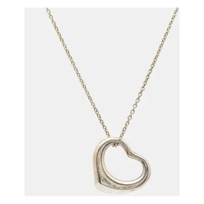 Tiffany & Co. Elsa Peretti Open Heart Sterling Silver Necklace