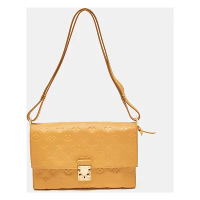 Louis Vuitton Mustard Monogram Empreinte Leather Fascinante Bag