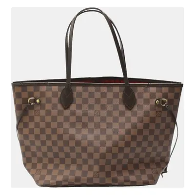 Louis Vuitton Brown Damier Ebene Canvas Neverfull MM Tote Bag