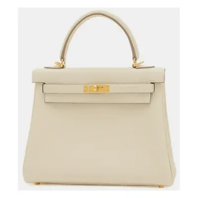 Hermes Cre Togo Kelly Handbag