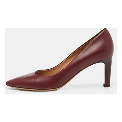 Salvatore Ferragamo Red Leather Pumps Size