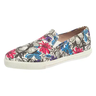 Miu Miu Multicolor Canvas Slip On Flats Size