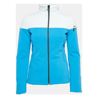 Fendi Blue/White Synthetic Padded Ski Jacket