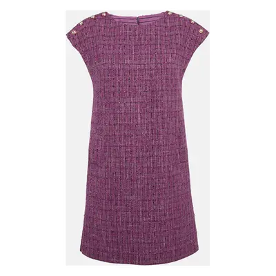 Chanel Purple Fantasy Tweed Mini Tunic Dress