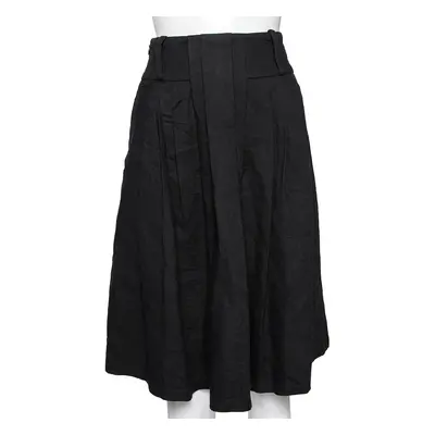 Class by Roberto Cavalli Black Cotton High Waist Skirt