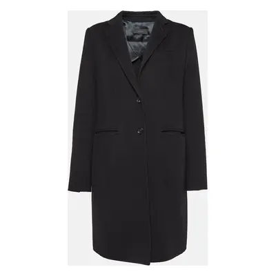 Joseph Black Wool & Cashmere Mid-Length Coat