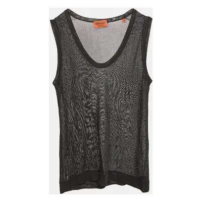 Missoni Black Lurex Knit Tank Top