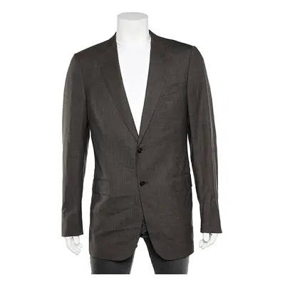 Ermenegildo Zegna Dark Brown Wool Blazer