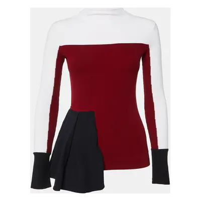 Sportmax Multicolor Knit Pleat Detail Top