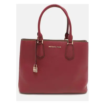 Michael Kors Burgundy Leather Adele Tote