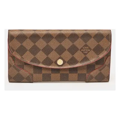 Louis Vuitton Cerise Damier Ebene Canvas Caissa Wallet