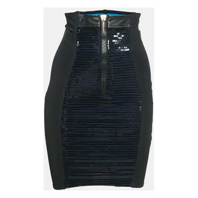 Emilio Pucci Black Embellished Mini Bodycon Skirt