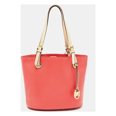 MICHAEL Michael Kors Watermelon Leather Jet Set Tote