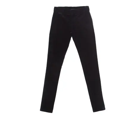 Joseph Black Cotton Elastic Waist Skinny Corduroy Trousers