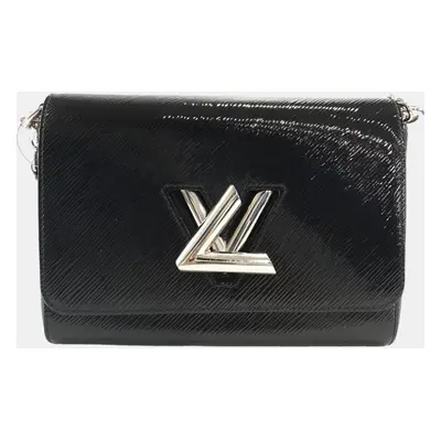 Louis Vuitton Black Epi Leather Glossy Twist MM Shoulder Bag