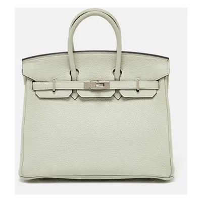 Hermès Gris Neve Togo Leather Silver Finish Birkin Bag