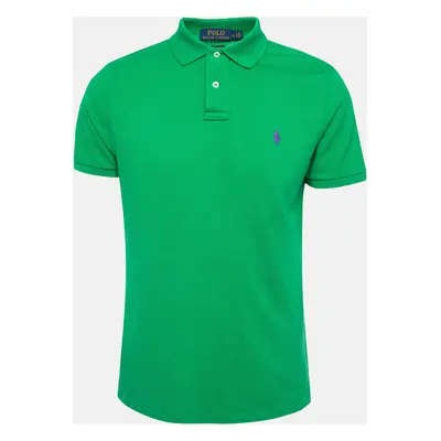 Polo Ralph Lauren Green Cotton Pique Slim Fit Polo T-Shirt