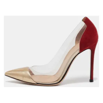 Gianvito Rossi Multicolor PVC and Suede Plexi Pumps Size