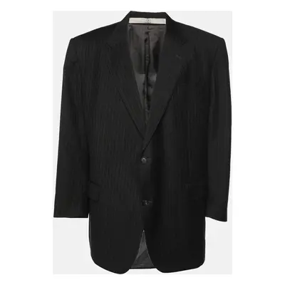 Valentino Black Wool Single Breasted Blazer 6L