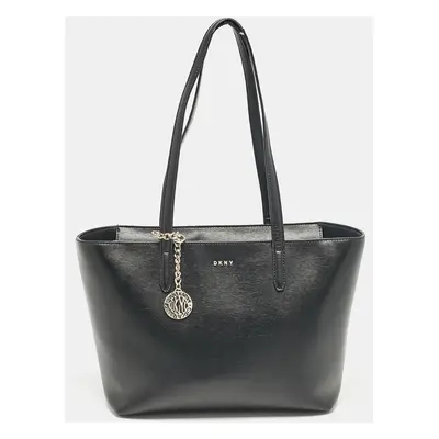 DKNY Black Leather Bryant Tote