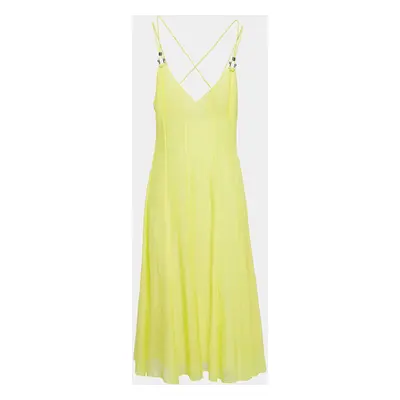 Polo Ralph Lauren Yellow Cotton Wynonna Midi Dress