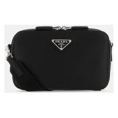 Prada Black Leather Cleo Shoulder Bag