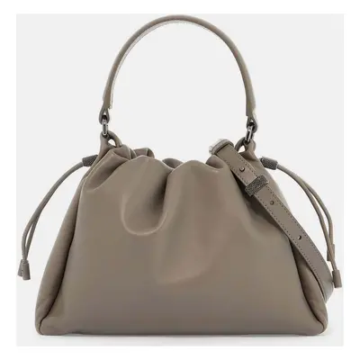 Brunello Cucinelli calfskin Leather small leather bucket bag