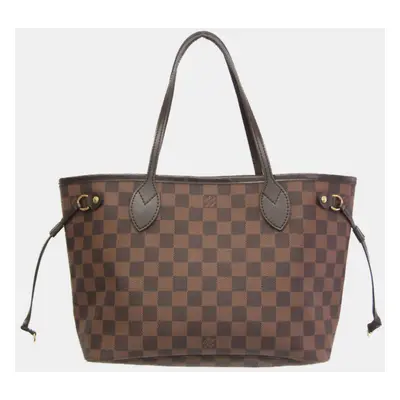 Louis Vuitton Brown Canvas PM Neverfull Tote