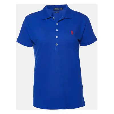 Polo Ralph Lauren Royal Blue Cotton Slim Fit Polo T-Shirt