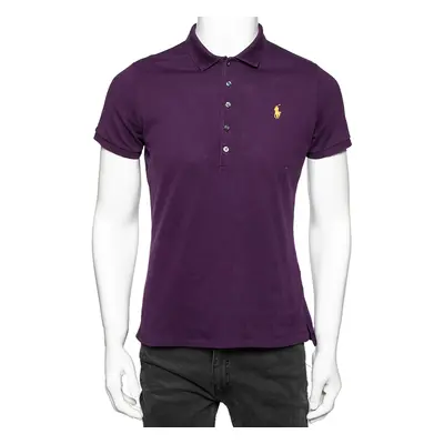 Ralph Lauren Purple Cotton Polo Tshirt