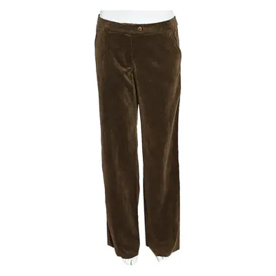 Giorgio Armani Brown Corduroy Wide Leg Pants