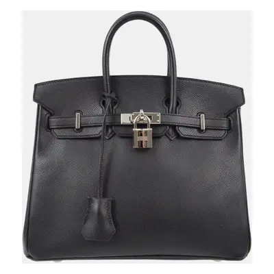 Hermes Black Epsom Birkin Handbag