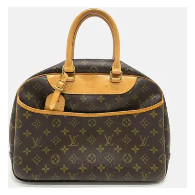 Louis Vuitton Brown Monogram Canvas Deauville Satchel Bag