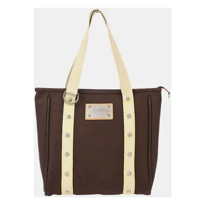 Louis Vuitton Brown Antigua Cabas Mm Tote Bag